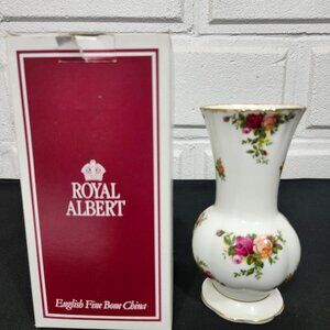 Vintage Royal Albert Old Country Roses Thistle Vase